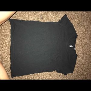 me to we black distressed t shirt with pocket